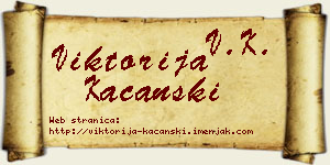 Viktorija Kaćanski vizit kartica